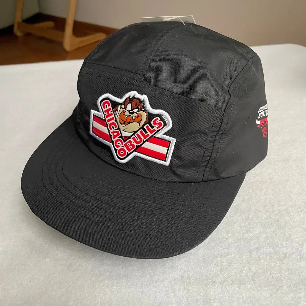 Chicago Bulls Hat Cap Boys Strapback Five Panel Taz Vintage Deadstock Youth Kids